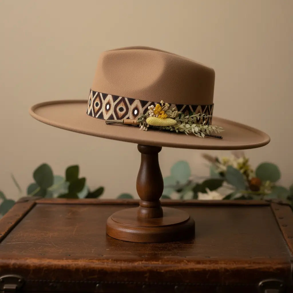 TAN LUXE Scarves & Fedoras