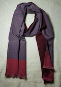 Reversible Red & Blue Floral Ancient Madder Silk Scarf Potomac Tie Company LLC