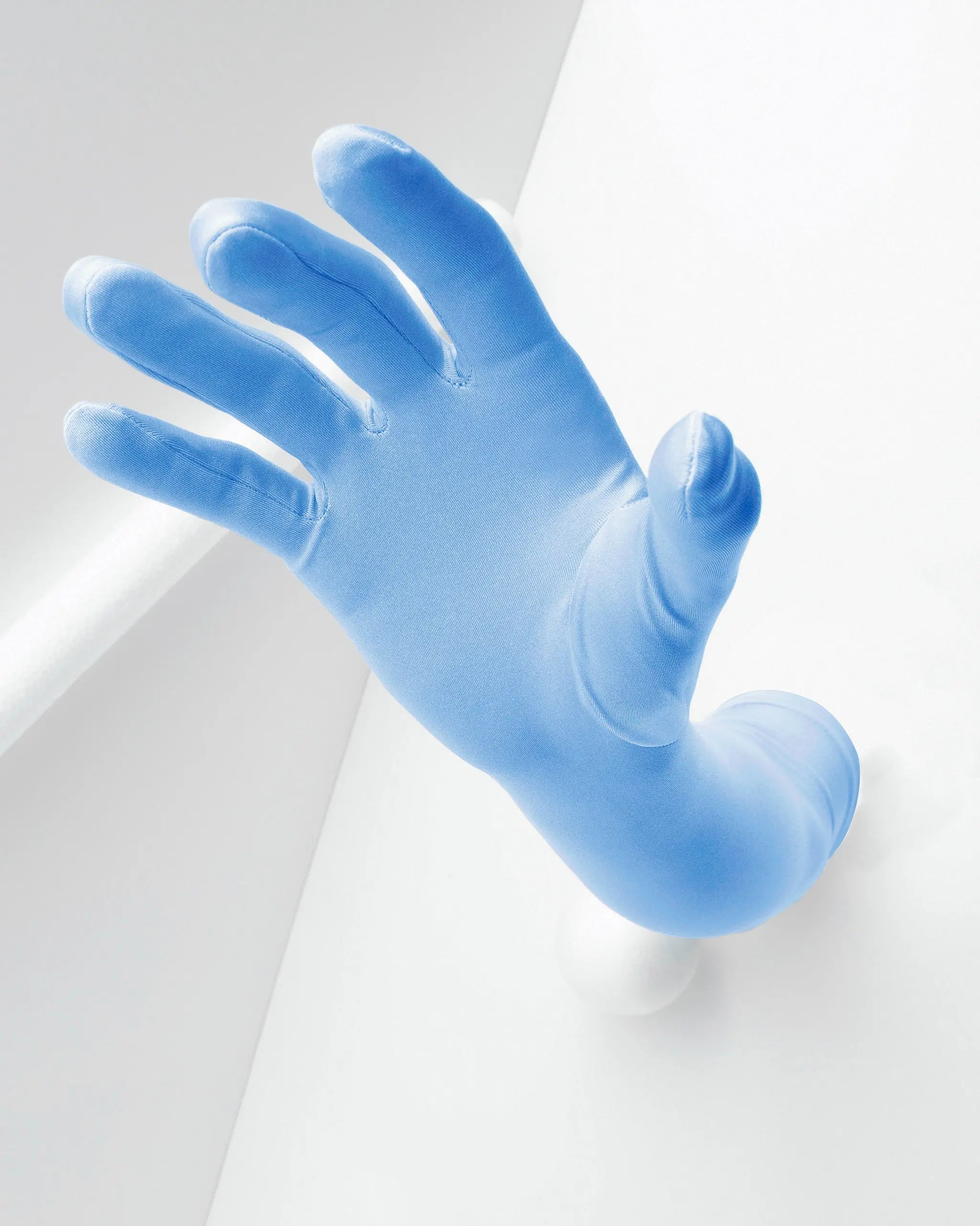 Shoulder Gloves - Sky Blue Splash Colors