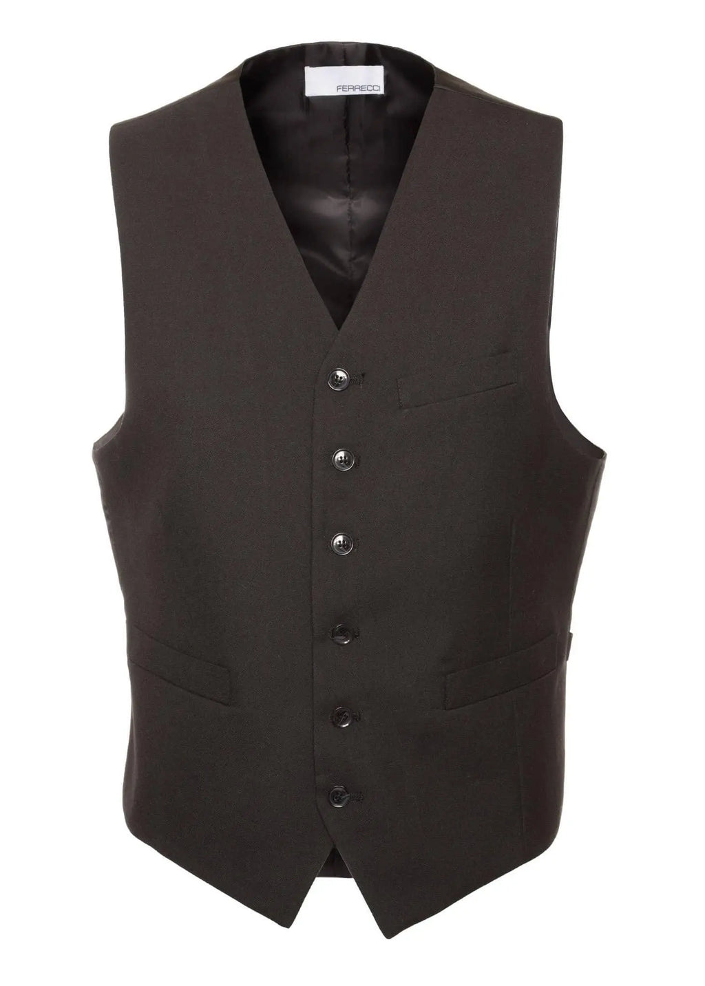Solo Adjustable Casual & Formal Black Vest-5