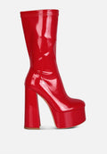Vinkele Block Heeled Ankle Boot London Rag